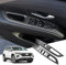 GAFAT Hyunda-i Tucson NX4 2021+ / Hyunda i Santa Cruz Fensterheber Aufkleber Schutz, Tucson 2021 Türgriff Abdeckung Sticker Interieur Dekoration, Anti-Kratzen [Haustür 2 Stück]