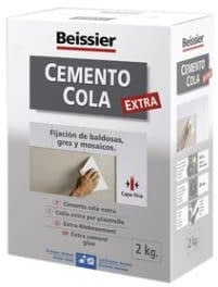 Preparado cemento cola, fijación de baldosas, BEISSIER Cemento Cola Extra, 2Kg