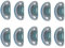 10 Stück Schleifband 80 Körnung Bandschleifer Papier gemischte Elektrowerkzeug Schleifbänder 20 mm x 520 mm