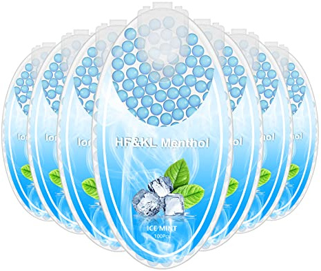Cigarette Capsules de Glace Menthol,700pcs Explosion Perles, DIY Cigarette balles filtre,Arôme Menthol Billes Crush Balls Capsules Click Aromatisées écrasées pour cigarette menthe glacée