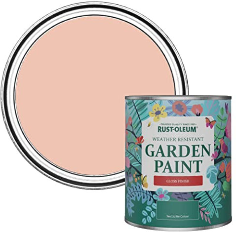 Rust-Oleum Orange Mould-Resistant Garden Paint In Gloss Finish - Coral 750ml