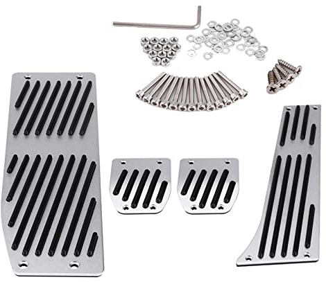 E92 pedalauflagen,E90 Pedale Metall, Gaspedal Abdeckung, 4 stücke Auto Schaltgetriebe Kupplung Bremse Fußstütze Pedal Pad für 1/3/5/7/X1 Serie E30 E32 E34 E36 E38 E39 E46 E87 E90 E91 E92