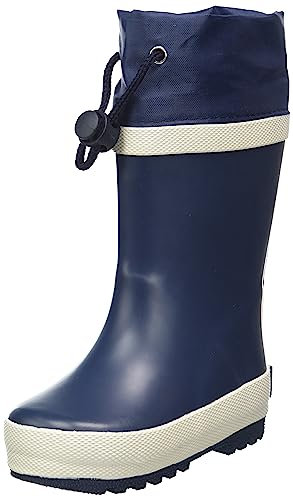 Playshoes Stivali di Gomma Unisex - Bambini e ragazzi, Blu (Marine Uni), 30 EU
