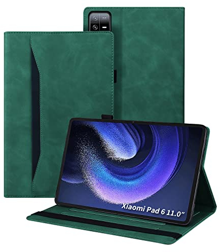Austin Xiaomi Pad 6/Xiaomi Pad 6 Pro 11 Tablet Case, Classica pelle PU, Business Case per Xiaomi Pad 6/Xiaomi Pad 6 Pro, Verde