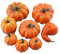 KAREN66 Künstliches Kürbissse Set, 8 Stück Kürbis Herbstdeko Zierkürbis Mini Orange Deko-Kürbisse Herbst Dekoration Herbstdekorationen Halloween Thanksgiving
