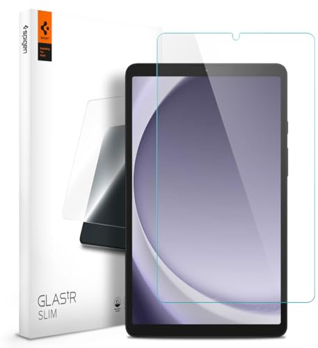 Spigen Glas.tR Slim Schutzfolie kompatibel mit Samsung Galaxy Tab A11, Galaxy Tab A9, Kristallklar, Kratzfest, 9H Härte Folie
