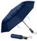 TECKNET Paraguas Plegable, Antiviento Sombrilla con Doble Cubierta para Hombres, Automático Abierto y Cierre, Ligero Portátil, Viaje Grandes Umbrella de 10 Varillas, Azul