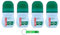 4x Borotalco Fresco Deodorante Deo Roll-On,Frischer Talkum-Duft,Dreifacher Schutz vor Schweiß und extra Trocken Effekt,50ml + Beni Culinari Kostenloser Schlüsselanhänger
