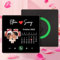 Personalisierter Spotify Fotomagnet Personalisierte Album Musik Kühlschrankmagnet Selbst Gestalten können Lieder Spielen Dekoration Geschenk für Paare Weihnachten Valentinstag (Stil C)