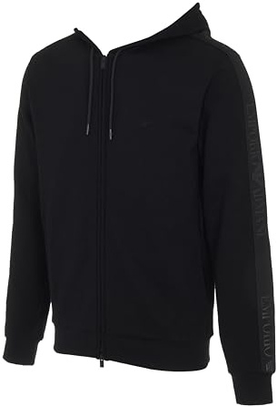 Emporio Armani Herren Basic Terry Hoodie Zip Sweatshirt Kapuzenpullover (1er Pack)