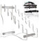 Cutter Display Stand, Cutter Display Stand, Acrylic Cutter Holder, Transparent Desktop Display Stand for 6 Cutters, Cookie Cutter Stand for Living Room, Kitchen, Dining Room