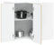 Xichuzi Armario de Cocina de Esquina de Pared Kalmar Roble Sonoma, Mueble Fregadero, Mueble Baño Cocina, Modulos De Cocina, Armario Baño Cocina - 853620
