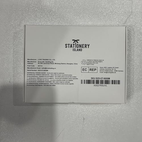 STATIONERY ISLAND 6Pcs Colla a Nastro, Colla Roller Biadesivo Adesivo. Nastro Biadesivo Trasparente Per Foto, Bricolage, Cartoline, Album Fotografici e Scapbooking - 8mmx6m