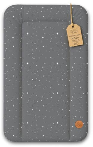 Wickelauflage Wickelunterlage abwaschbar und wasserdicht 70x50 cm - Wickelmatte zum Auflegen auf Wickeltisch Wickelaufsatz Wickelkommode oder Waschmaschine changing mat 70 x 50 Galaxie B