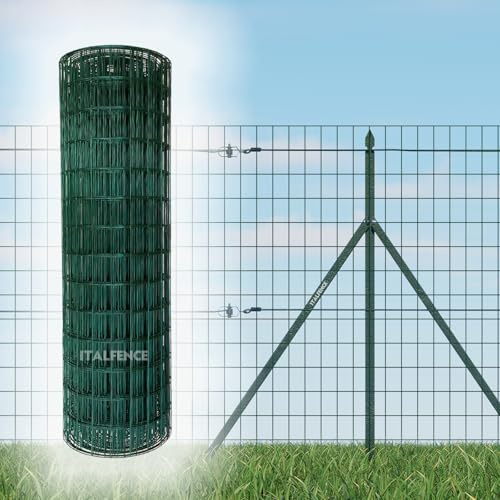 Malla para cercado Ø2,30mm, electrosoldada plastificada, 25m [125cm]
