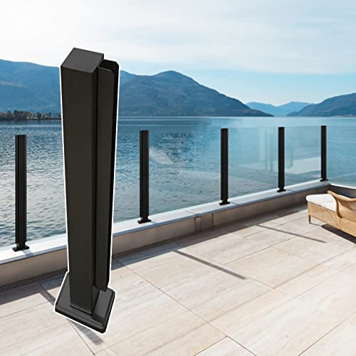 Panneaux de clôture en verre pour patio et terrasse, connecteur de balustrade résistant aux intempéries pour piscine, poteaux d'extrémité de balustrade durables