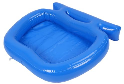 Jiawu Aufblasbares Pool-Fußbad, Tragbar, Großes Fassungsvermögen, rutschfest, für Schwimmbad, Ideal für Aktivitäten Im Innen- und Außenbereich, PVC-Material