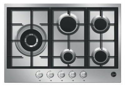 Hoover Hgt765 x GH - Placa (integrada, gas, acero inoxidable, botones, 75 cm, 51 cm