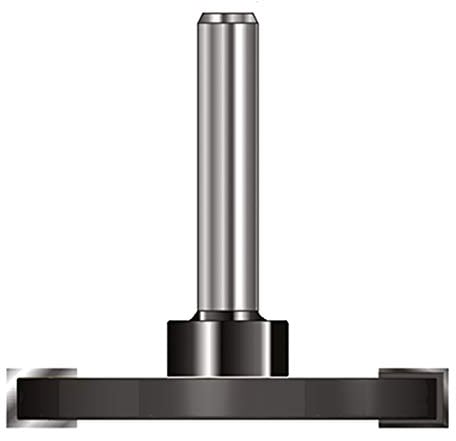 ENT 13961 Scheibennutfräser HW, Schaft (S) 8 mm, Durchmesser (D) 40 mm, NL 3 mm, GL 50 mm, auf Aufnahmedorn montiert
