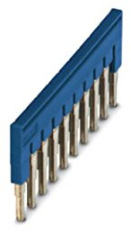PHOENIX CONTACT FBS 10-6 BU Steckbrücke, 6.2mm Rastermaß, 60.3mm Breite, 10 Polzahl, Blau, 10 Stück