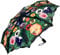 VON LILIENFELD Regenschirm Taschenschirm Stiefmütterchen Windfest Auf-Zu-Automatik Blumen Stabil Leicht Kompakt