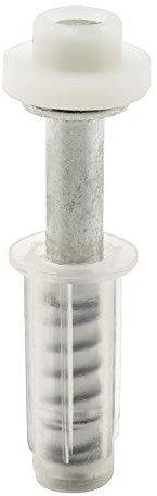Prime-Line N 7302 Bi-Fold Top Mount Guide, Pivot Cap, 3/8 in. Base (2-Pack), Mill, 5/8 in