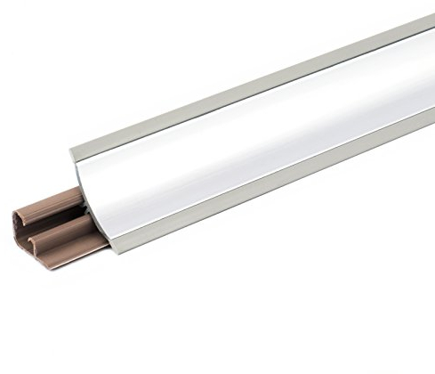 DQ-PP 2,5m WINKELLEISTE | Aluminium | 23 x 23mm | PVC | GRATIS Schrauben | Küchenleiste Arbeitsplatte Abschlussleiste Leiste Küche Küchenabschlussleiste Wandabschlussleiste Tischplattenleiste