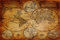 time4art ANTIKE ALTE Weltkarte Karte Print Canvas Bild auf Keilrahmen Leinwand Verschiedene Größen (120x60cm)