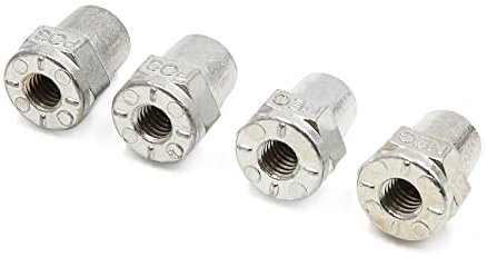 sourcing map 2 Pair 8mm Positive Negative Battery Post Terminal Adapters for Car