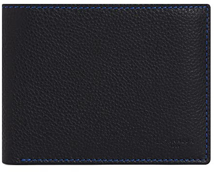 Le Tanneur, Portefeuille, Porte Cartes, en Cuir, Charles, Homme, 6 Compartiments Cartes, 2 Poches Billets, Poche Format Carte d'identité, Poche à Monnaie à Rabat Anti-RFID, Porte-Billets, Horizontal.
