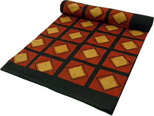 Blockdruck Tagesdecke, Bett & Sofaüberwurf, Design 33, Double 225*275 cm