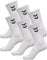 hummel Unisex Sportsocken im 6er Pack I weiß 41-45