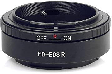 FD-EOS R Objektivadapter Adapterring auf für Canon FD/FL Objektiv Kompatibel für EOS R-Mount Kamera EOS RF RP, FD to EOS R Lens Adapter