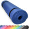 diMio Komfort-Gymnastikmatte Yogamatte in 185x60x1cm, 185x60x1.5cm, 185x90x1.5cm, 200x100x2 mit Tragegurt Phtalatfrei + SGS-geprüft (Dunkelblau, 185 x 90 x 1.5 cm (XL))