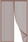 GOUTUI Moustiquaire Porte Fenetre AimantéE, 150x210cm Insect Protection No Gap Store Moustiquaire Installation sans Outil Facile pour Balcon, Couloirs, Portes Patio, Baie Vitree, Coulissante, Brown A
