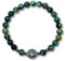 Majas Perlen Afrikanischer Türkis Armband Perlen echt 6mm Lebensbaum Edelstahl Silber oder Gold - Handmade Perlenarmband Tatkraft Erfolg Selbstsicherheit - Spiritueller Schmuck Damen Herren Kinder