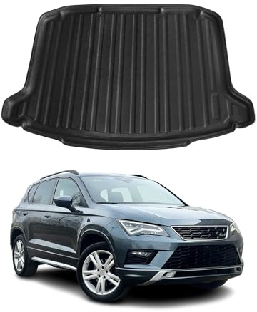 OMAC Kofferraumwanne Laderaumwanne kompatibel mit Seat Ateca 2016-2026 Gummi TPE Schwarz