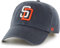 '47 MLB Team Color Alternate Cooperstown Franchise Fitted Hat Unisex Erwachsene, San Diego Padres Navy Cooperstown, XX-Large