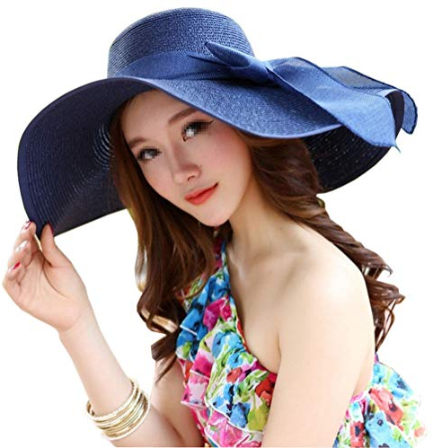 QUUPY, Mixte Adulte, Bleu, FBA-QCA43765BLUE HAT, Taille unique, Tendance