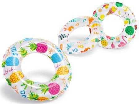 Intex Lively Print Schwimmringe, 3 Stück, verschiedene Schwimmschläuche für Pool, Fluss oder See