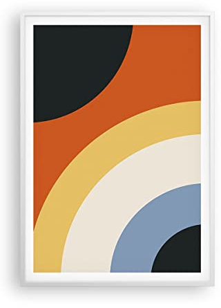 Poster Weißrahmen Deko 70x100cm Abstraktion die Farben Radius Wandposter Art Prints Wanddeko Bild Wand Kunstdruck Wandbilder Dekoration Wohnzimmer Schlafzimmer Küche Modern Wall Art P2WPA70x100-4267