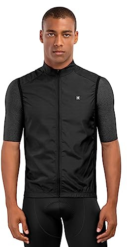 SIROKO - Chaleco Cortavientos de Ciclismo V1 Blaast - L - Negro