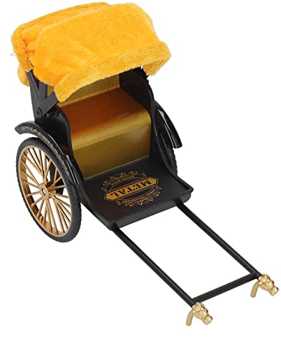 LBEC Retro-Rikscha-Modell, Nostalgisches Rikscha-Modell Zum Sammeln (Gold)
