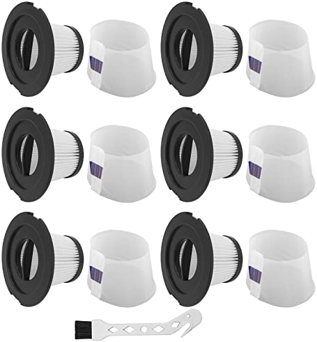 DingGreat 6 Filtros para Aspiradora MOOSOO K17 Inalámbrica, A18 NEQUARE 18 KPa, Greenote GSC40/GSC50 y ORFELD V20, No para K17 Pro