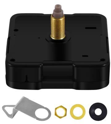 WinTaim Quarz-Uhrwerk, Super Lautlos Uhrwerk für Wanduhr Langschaft und kurzer Schaft 8/13/18.5/20/22 mm, DIY Reparatur Teile Ersatz Bewegungs Mechanismus (ohne Zeiger. WT-5168 Serie)