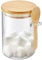 Storage Glass Jar with Bamboo Lid, 450Lm Airtight Food Clear Container with Spoon for Overnight Oats, Salt, Sugar, Spice, Tea, Coffee Bar Station Organizer, Pack of 1