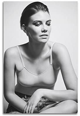 NOGRAX Lauren Cohan Schauspielerin Star Poster Bild Druck Leinwand Gemälde Schlafzimmer Ästhetik 50 x 75 cm ungerahmt