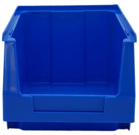 D2D | 10 Stück Sichtboxen Größe (L/B/H): 236 x 160 x 130 mm, Volumen 3,2l Polypropylen (PP) - Farbe: Blau - Stapelbares Schubfach Lagerbox