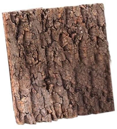 LOVIVER Reptilien Klettermatte, Terrarium-Korkrinden-Hintergrundplatte, Korkfliesen Hintergrund, Natürliche Reptilien Klettermatte für Spinne Gecko Eidechse Schildkröte Schlange, 30cmx30cm