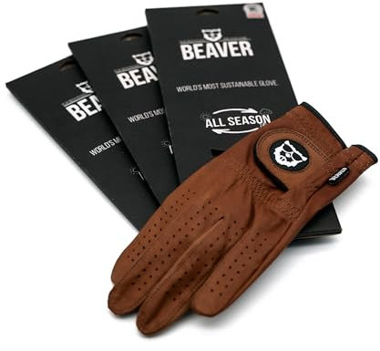 BEAVER GOLF Golfhandschuh 'Cognac Brown' All Season Ultra (3X), Damen, Links (Rechtshänder), L
